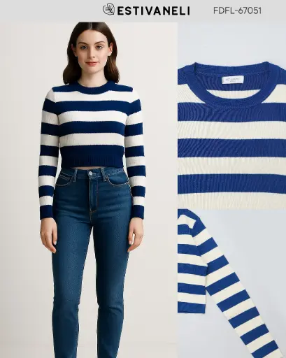 Sueter de rayas de damas estivaneli 67054