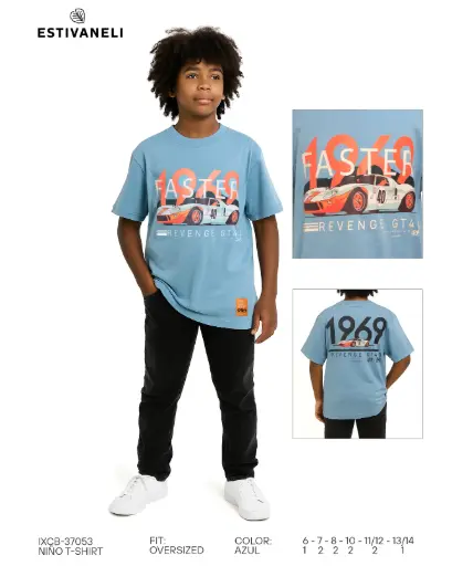 Franela oversize de niños estivaneli 37053