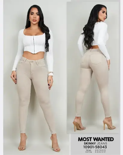 Jeans garment dye skinny mostwanted 58043