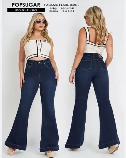 Jeans palazzo flare popsugar 61869