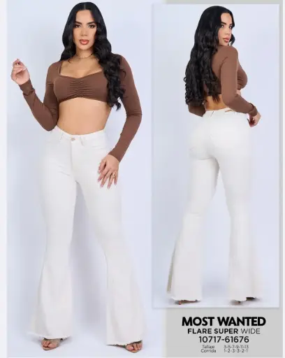 Jeans flare super wide mostwanted 61676