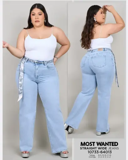 Jeans straight mostwanted plus 64013