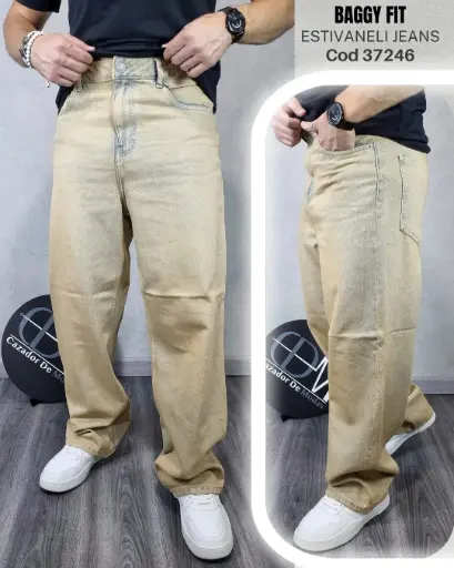Jeans baggy estivaneli 37246