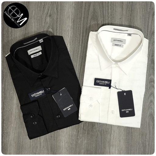 [C100619] Camisa unicolor estivaneli 100619