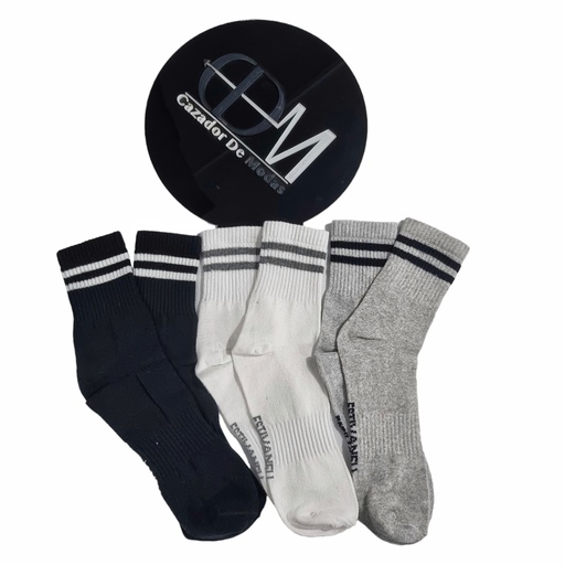 [MD27096] Medias estivaneli (pqt de 3) 27096