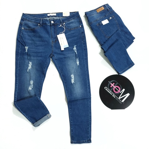 [JNDP22042C] Jeans dama plus chic royale 22042